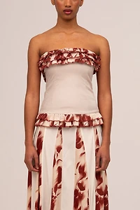 Carmen Says  Noctis Flower Print Top