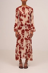 Carmen Says Jester Flower Print Midi Dress