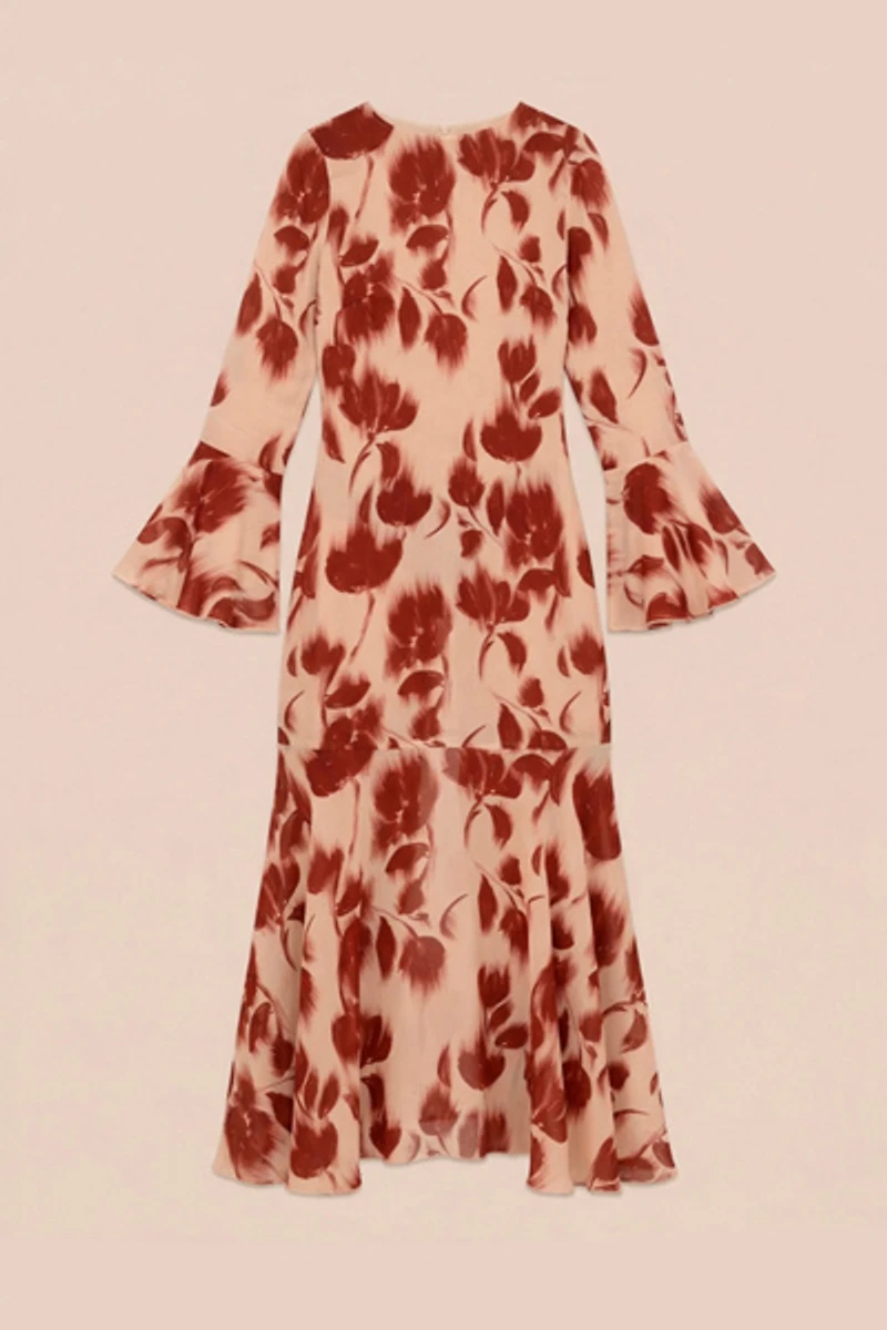 Carmen Says Jester Flower Print Midi Dress