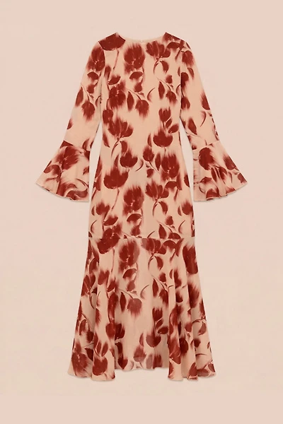 Carmen Says Jester Flower Print Midi Dress