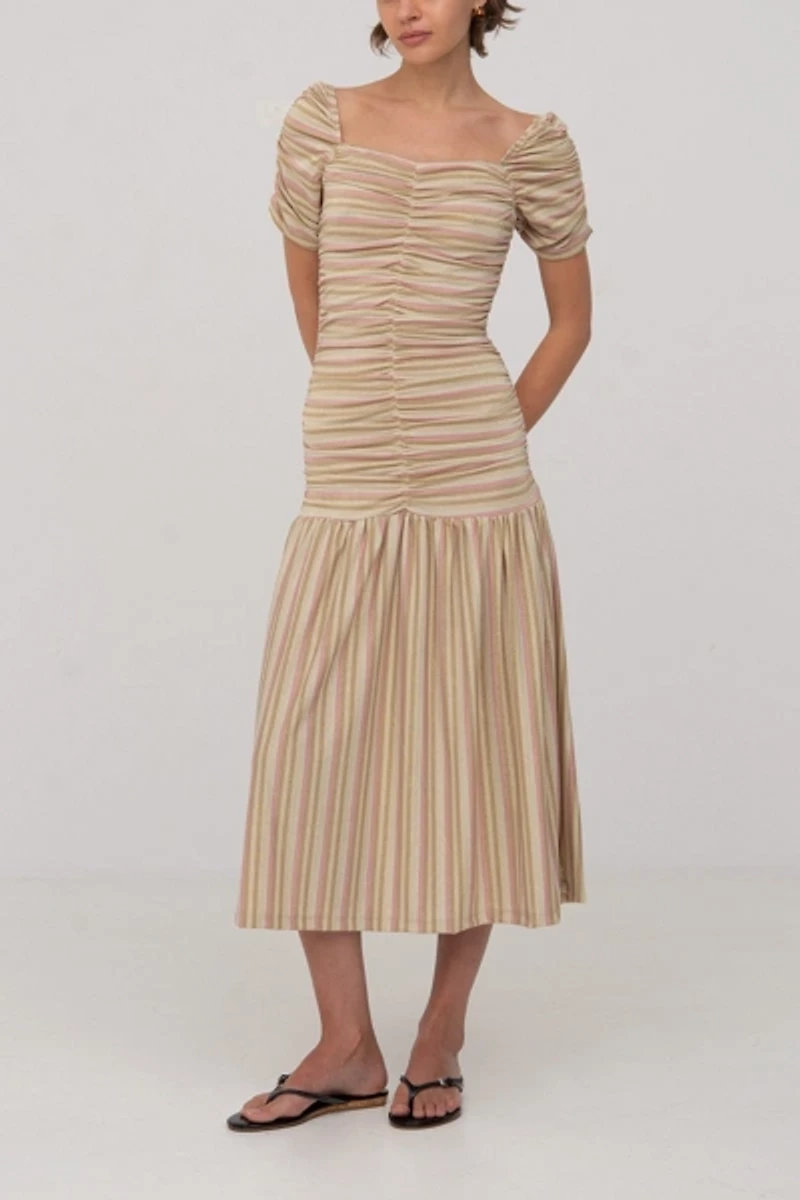 Carmen Says Persephone Striped Dress
