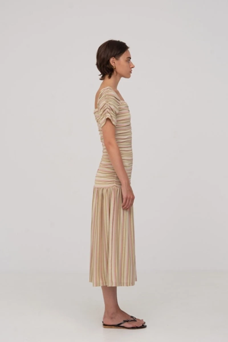 Carmen Says Persephone Striped Dress