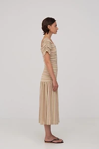 Carmen Says Persephone Striped Dress