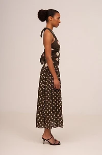 Carmen Says Firstdance Polka Dot Midi Dress