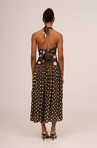 Carmen Says Firstdance Polka Dot Midi Dress