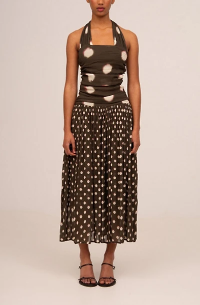 Carmen Says Firstdance Polka Dot Midi Dress