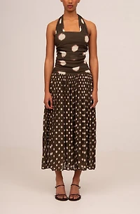 Carmen Says Firstdance Polka Dot Midi Dress