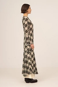Carmen Says Classic Argyle-Inspired Geometric Print Jester Dress