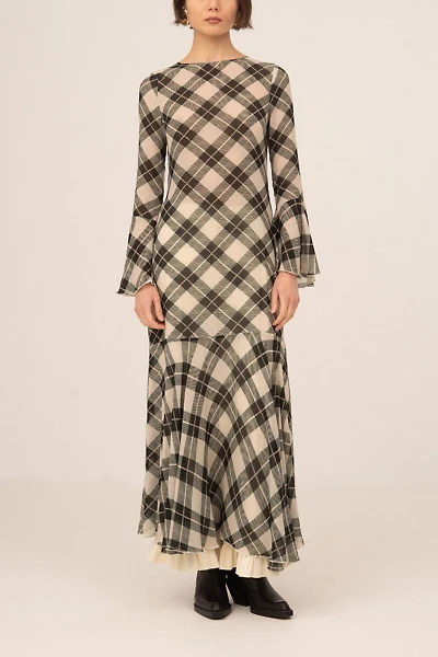 Carmen Says Classic Argyle-Inspired Geometric Print Jester Dress