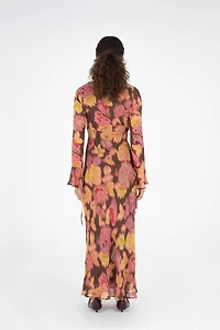Carmen Says Petal Volcanic Floral Print Dress