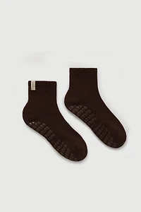 Fraise Quarter Crew Grip Sock