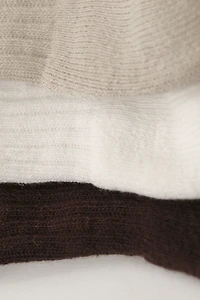 Fraise Quarter Crew Grip Socks (Set of 3)