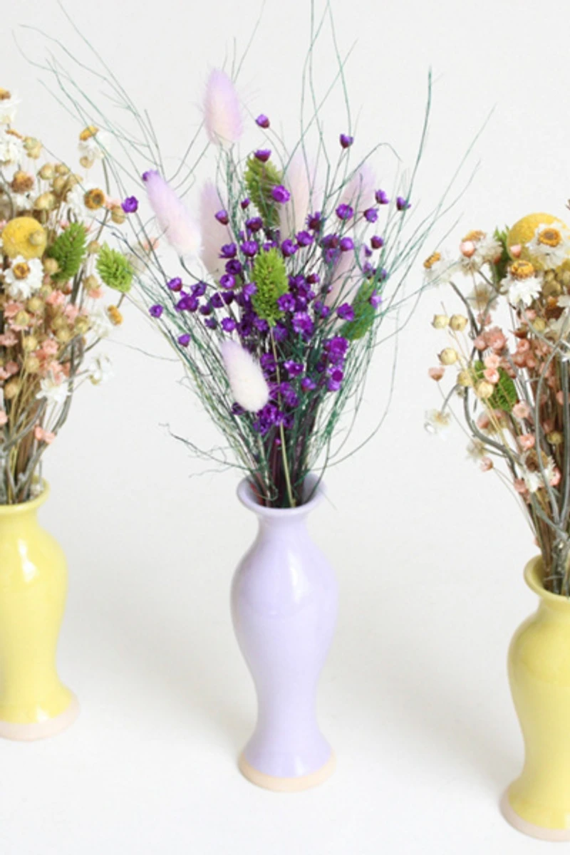 Roxanne’s Dried Flowers Violet Meadows Arrangement