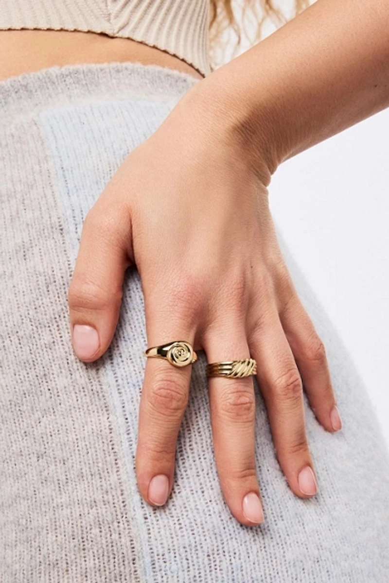 Ana Luisa Ariel Ring Gold Signet