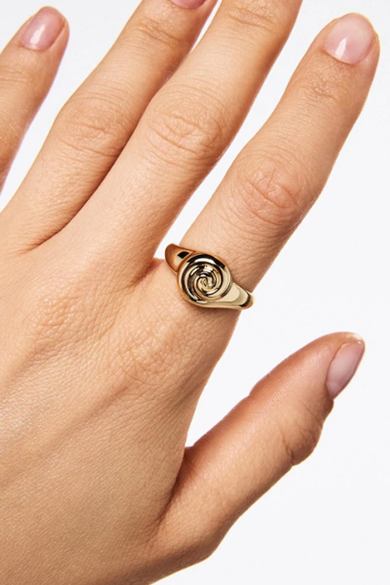 Ana Luisa Ariel Ring Gold Signet