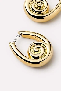 Ana Luisa Ariel Hoops Gold Statement Earrings