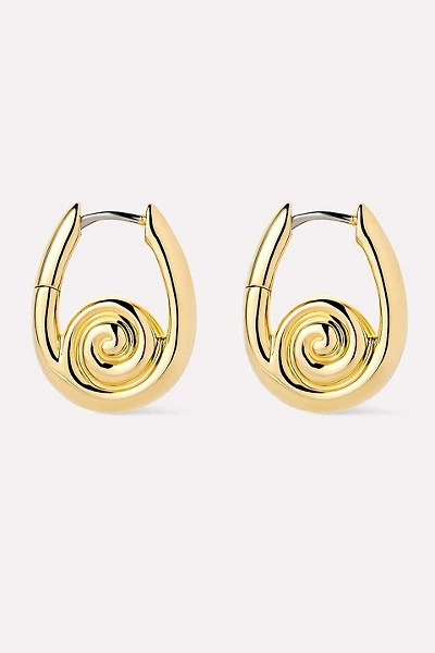 Ana Luisa Ariel Hoops Gold Statement Earrings