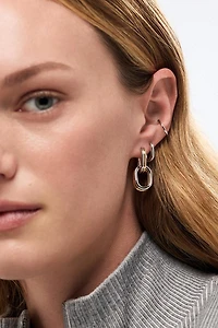 Ana Luisa Ash Double Two Tone Links Drop Earrings