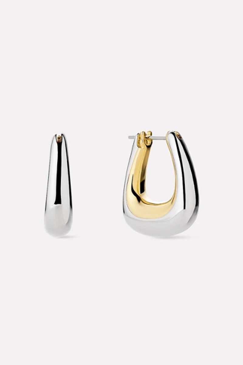 Ana Luisa Dakota Two Tone Statement Earrings