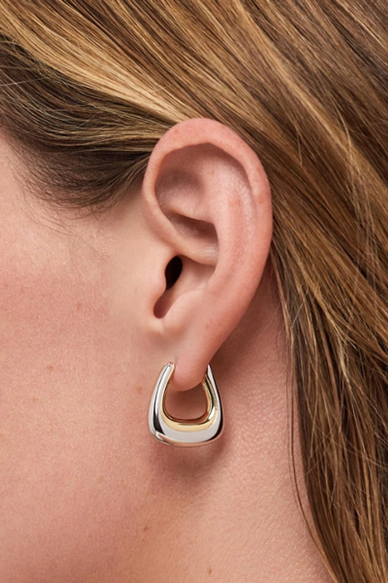 Ana Luisa Dakota Two Tone Statement Earrings