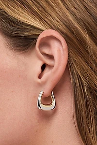 Ana Luisa Dakota Two Tone Statement Earrings