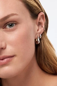 Ana Luisa Dakota Two Tone Statement Earrings