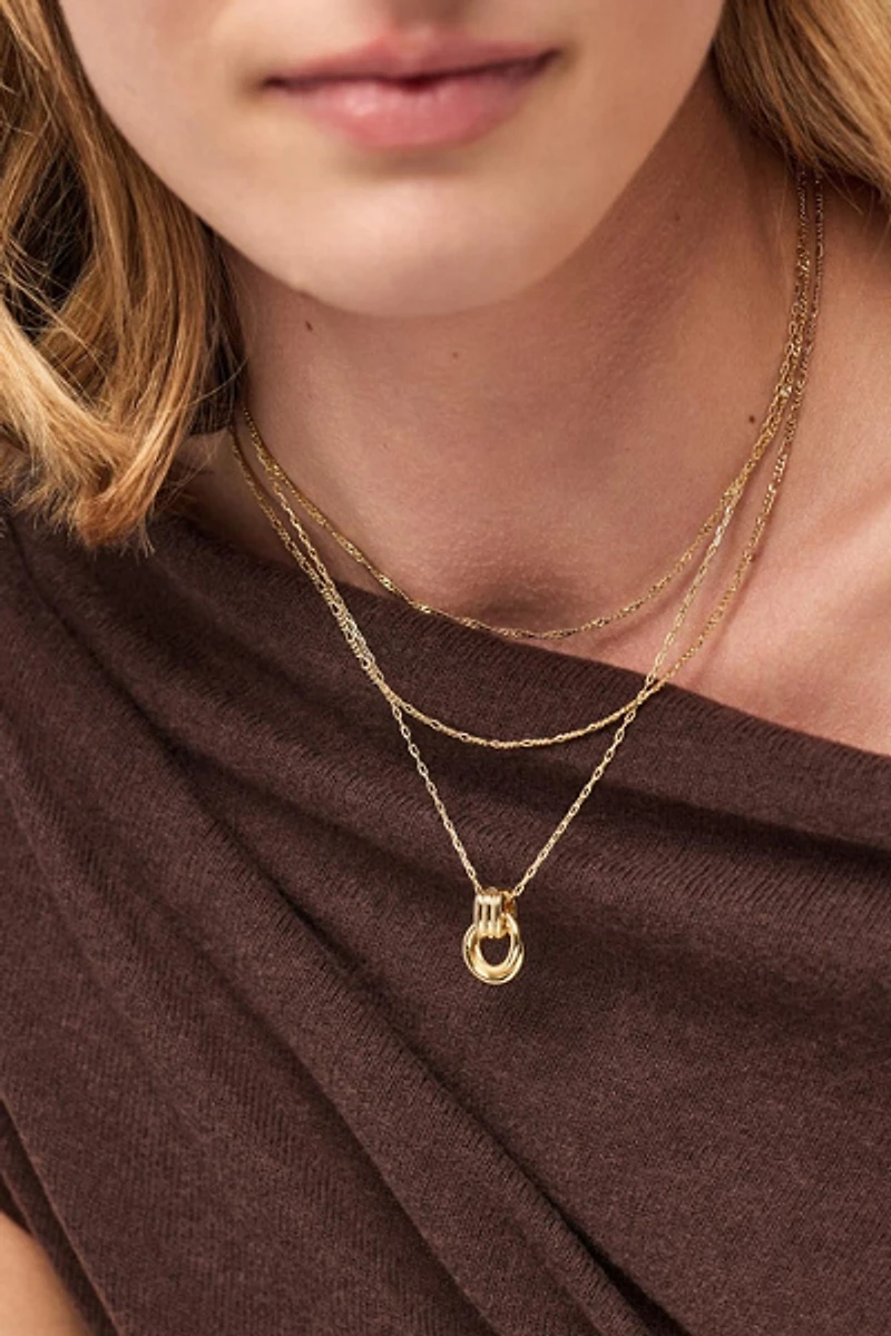 Ana Luisa Palmer Gold Statement Necklace