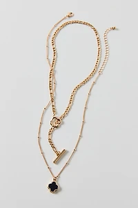 Flora Layering Necklaces Set