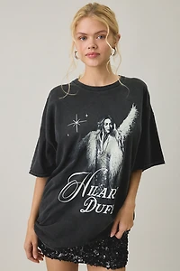 Hilary Duff Graphic Oversized T-Shirt Dress