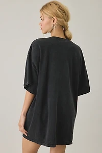 Hilary Duff Graphic Oversized T-Shirt Dress