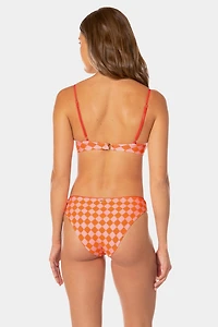Maaji Sunset Grid Flirt Print Bikini Bottom