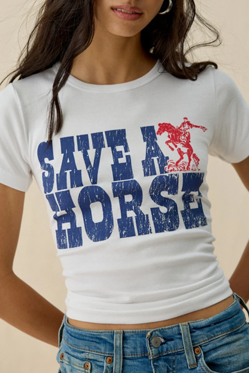 Save A Horse Graphic Baby Tee