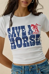 Save A Horse Graphic Baby Tee