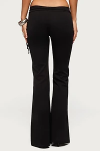 Edikted Junipar Waist Tie Flared Pants