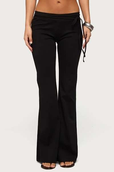 Edikted Junipar Waist Tie Flared Pants