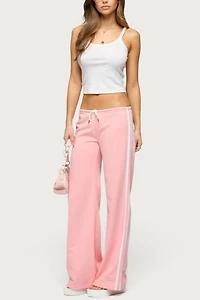 Edikted Cammile Contrast Stripe Sweatpants