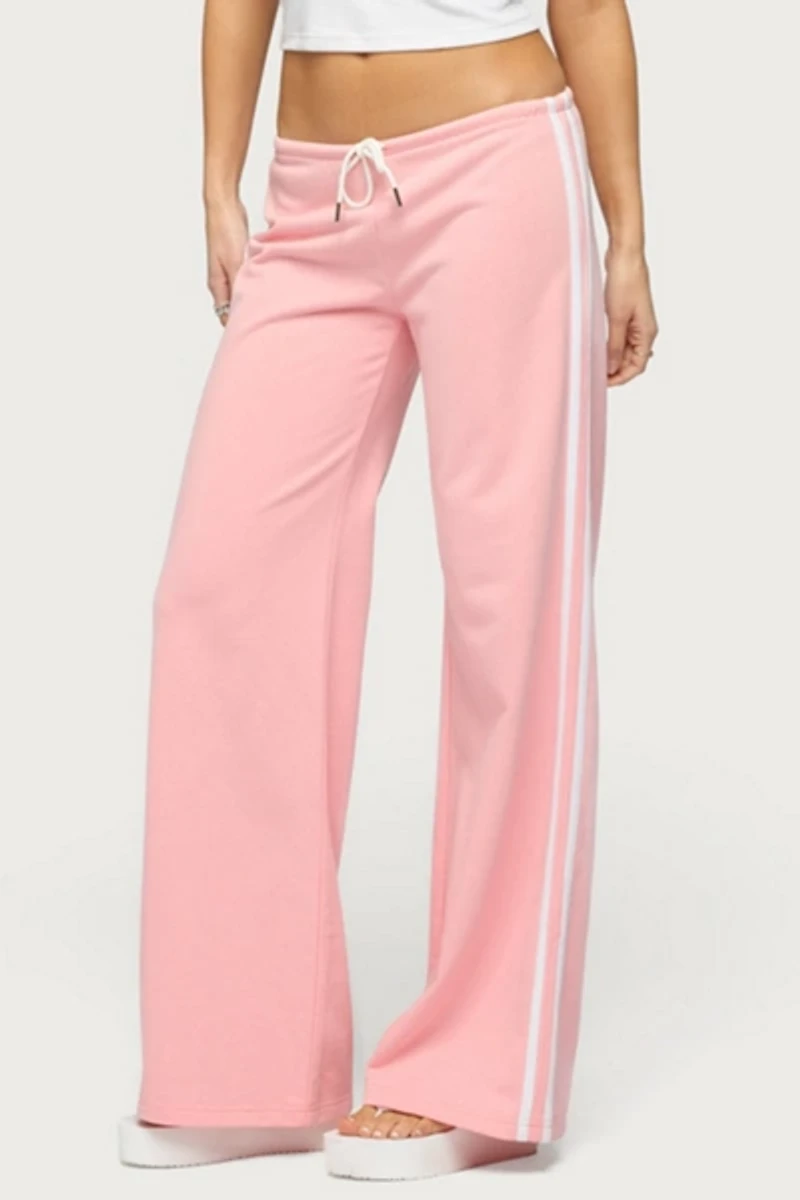 Edikted Cammile Contrast Stripe Sweatpants
