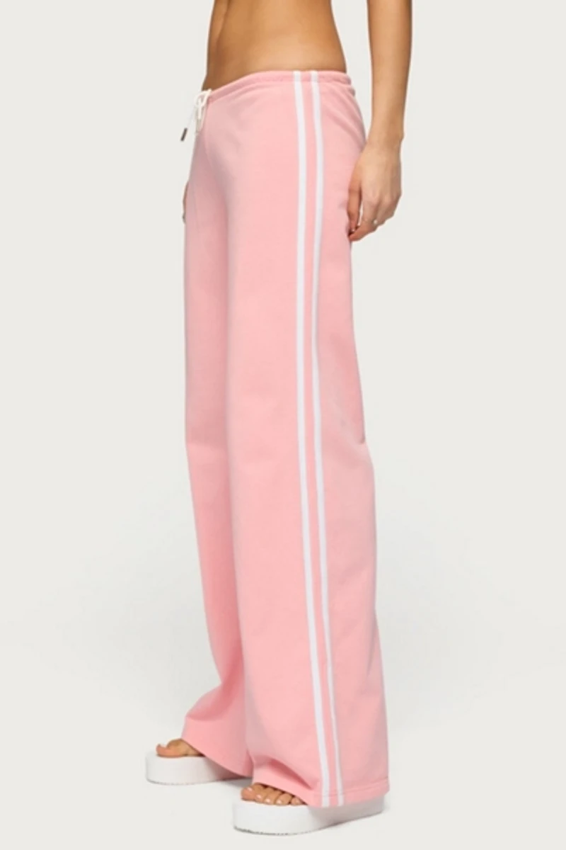 Edikted Cammile Contrast Stripe Sweatpants