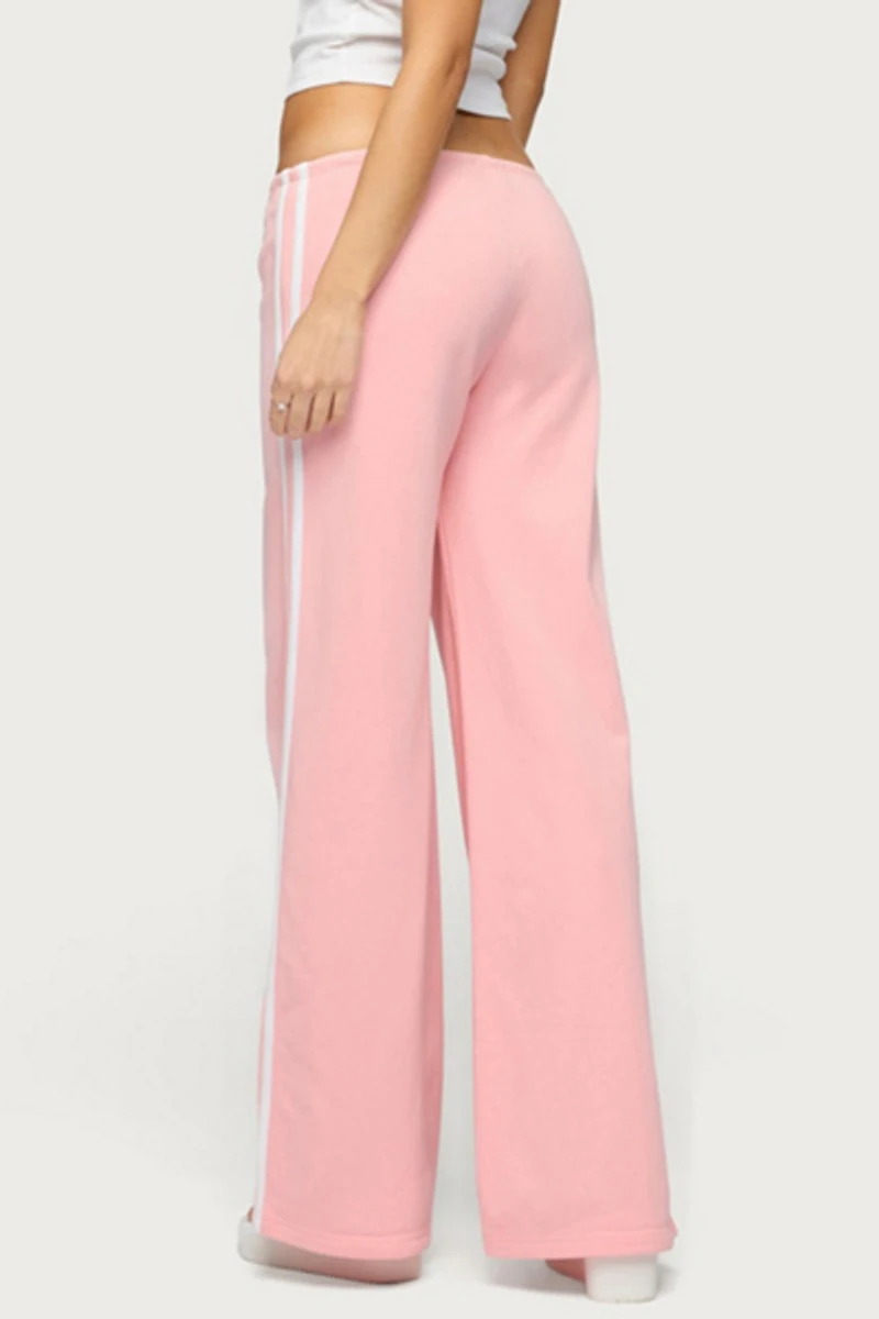 Edikted Cammile Contrast Stripe Sweatpants