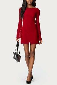 Edikted Reena Backless Mini Dress