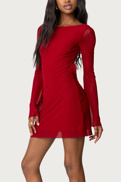 Edikted Reena Backless Mini Dress