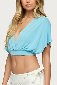 Edikted Candela V Neck Crop Top