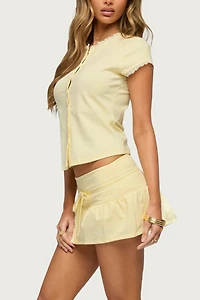 Edikted Yelena Peplum Mini Skort