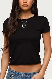 Edikted Izabelle Shredded Back T Shirt