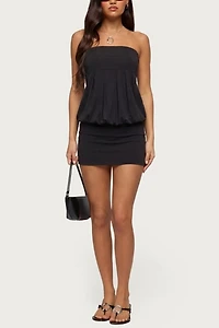Edikted Alannah Backless Strapless Mini Dress