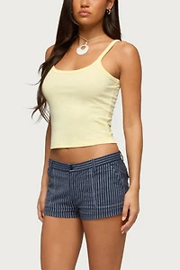 Edikted Lina Pinstripe Shorts