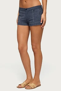 Edikted Lina Pinstripe Shorts