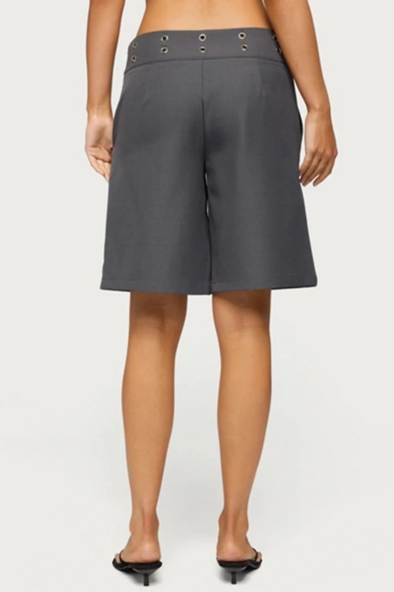 Edikted Grommet Low Rise Bermuda Shorts