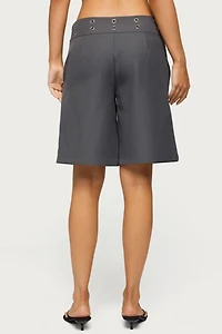 Edikted Grommet Low Rise Bermuda Shorts