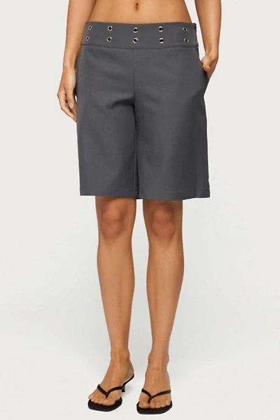 Edikted Grommet Low Rise Bermuda Shorts